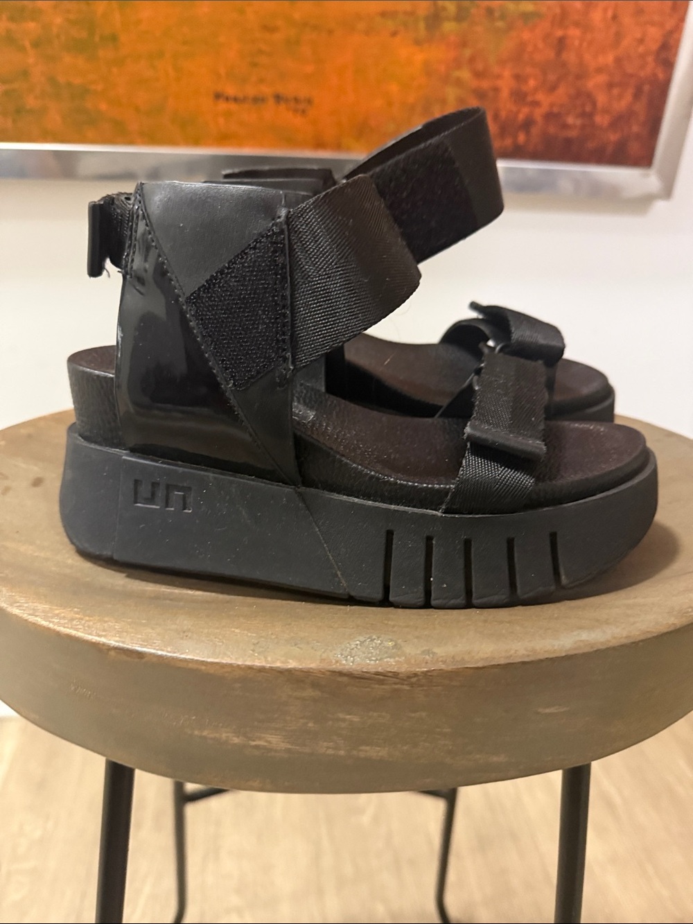 United Nude Women’s Black Chunky Platform Sandals
